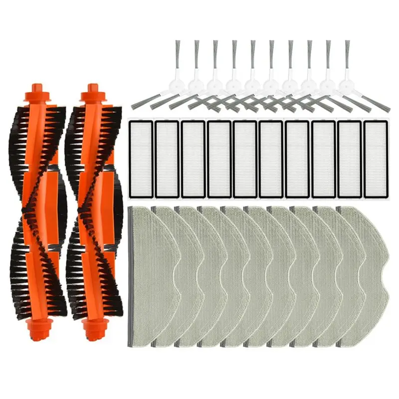 

【ADORN】Запасные части для робота-пылесоса: основная щетка, боковая щетка, HEPA-фильтр и салфетка для влажной уборки для моделей S4