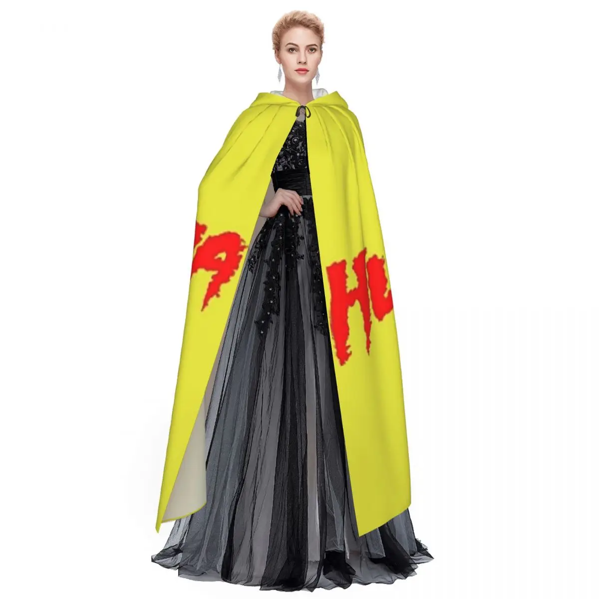 هالك هوجان هالكامانيا عباءة طويلة مقنعين الساحرة القرون الوسطى زي تأثيري كيب هالوين معطف الكبار للجنسين