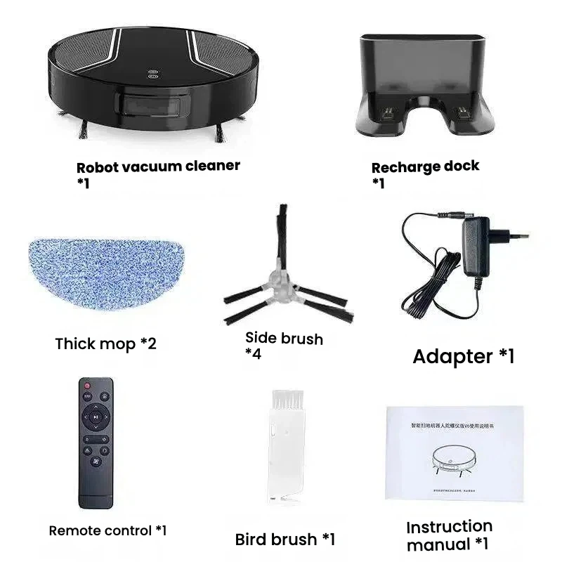

High Power Large Dustbin Machine Certified Mopping Smart Robotic Vacuum Cleaner Factory Direct Global Distributor Wholesale