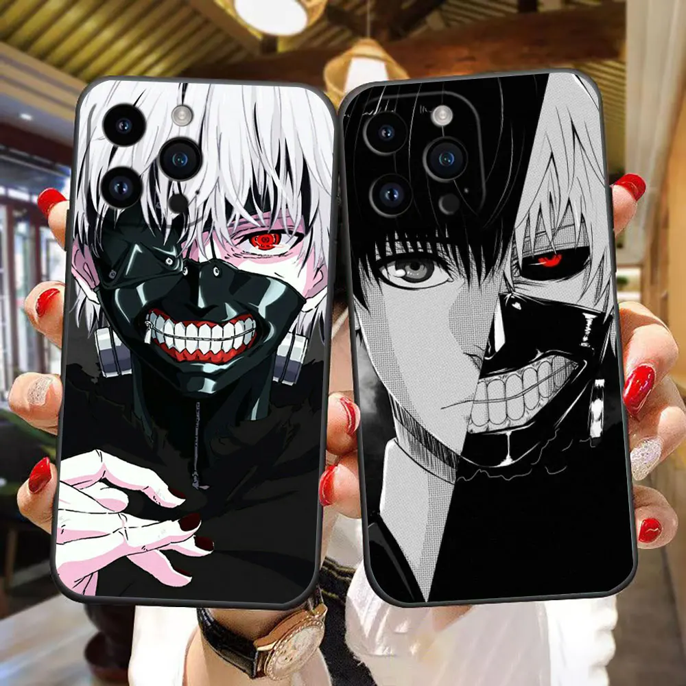 

Tokyo Ghoul Ken Kaneki Cover Phone Case For iphone Apple 16E 16 15 14 13 12 MINI 11 Pro XS Max X SE 8 7 Plus TPU Case DIY Shell