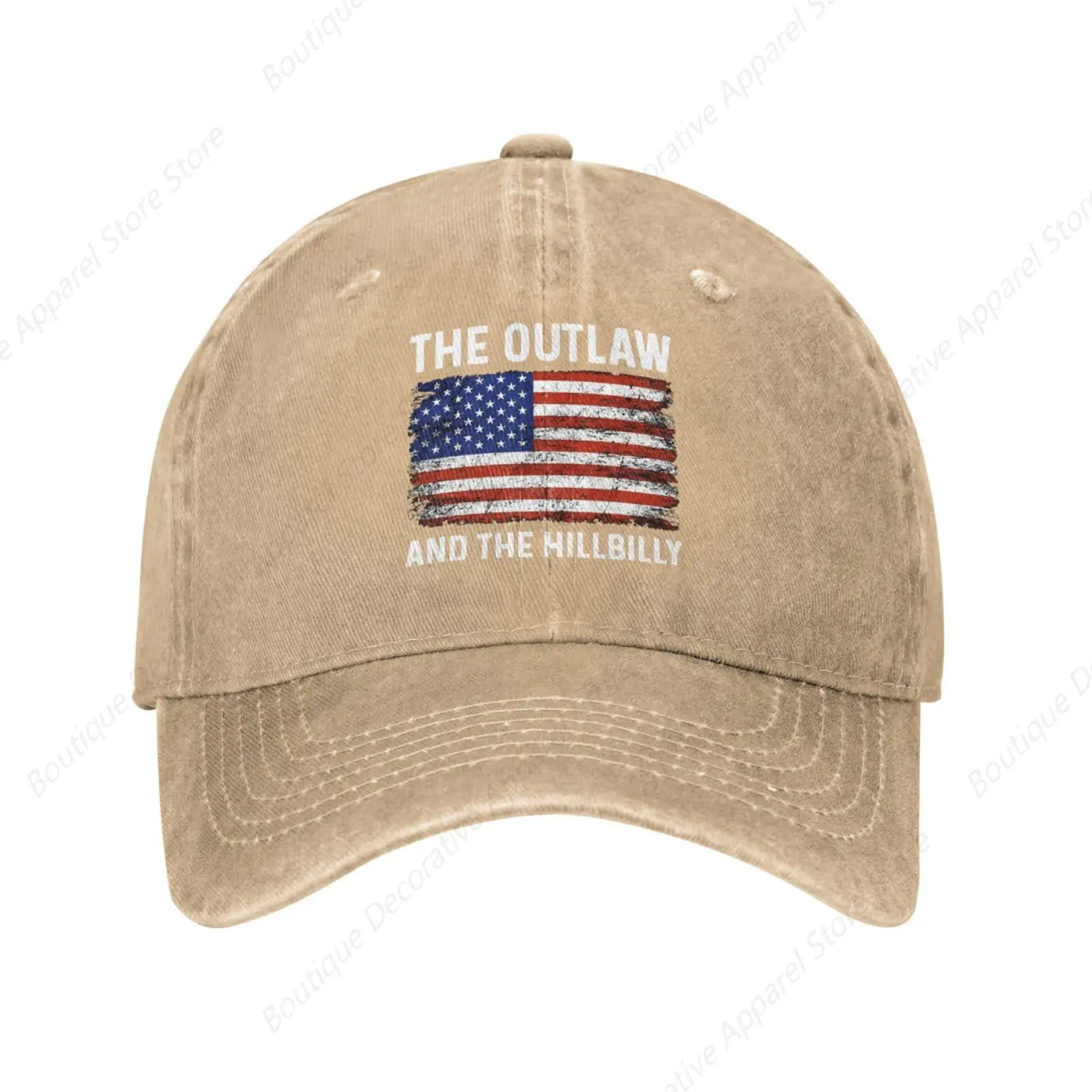 Outlaw Hillbilly 2024 Flag Hat Outlaw Hillbilly 2024 Hat Red image 2