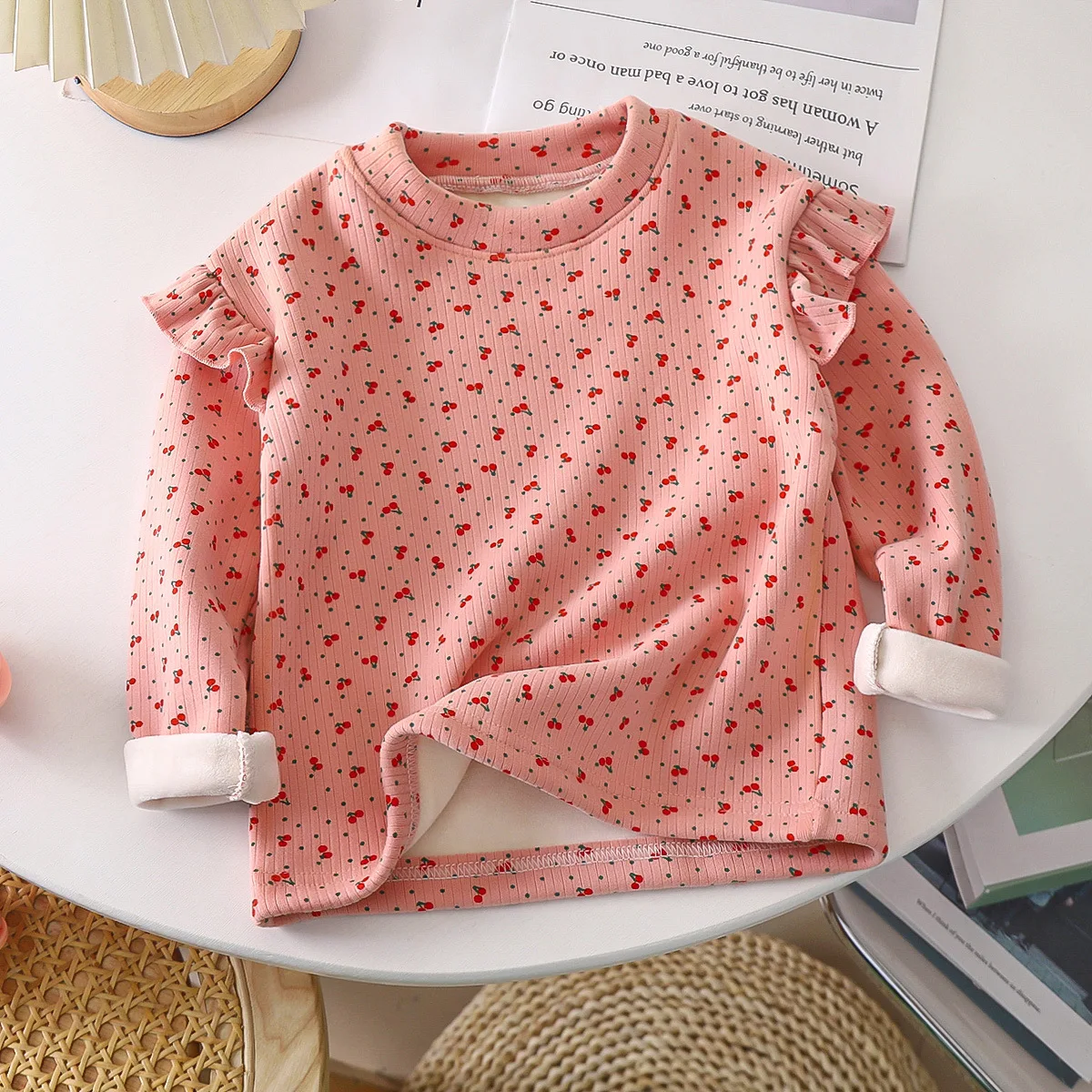 1-12 Years Kids Top Spring Autumn Baby Girls Flowers Long-sleeve T-Shirt Sweatshirt Children Daily Leisure Bottoming Shirt image 5