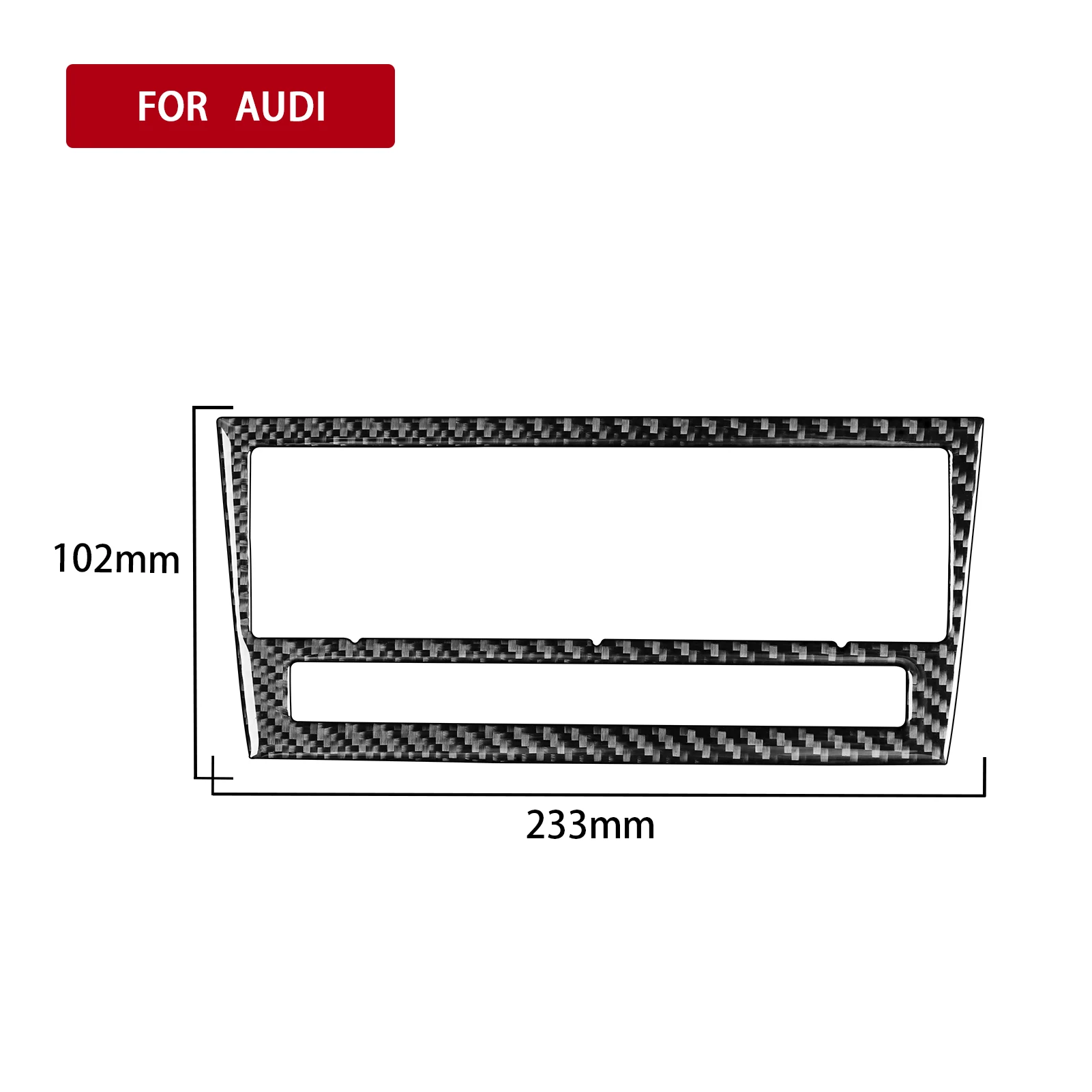 غطاء لوحة تكييف هواء السيارة الداخلية من ألياف الكربون ، ملصق زخرفي ، ملحقات لأودي A4 ، S4 ، B7 ، ، من من من ألياف الكربون ، تزيين