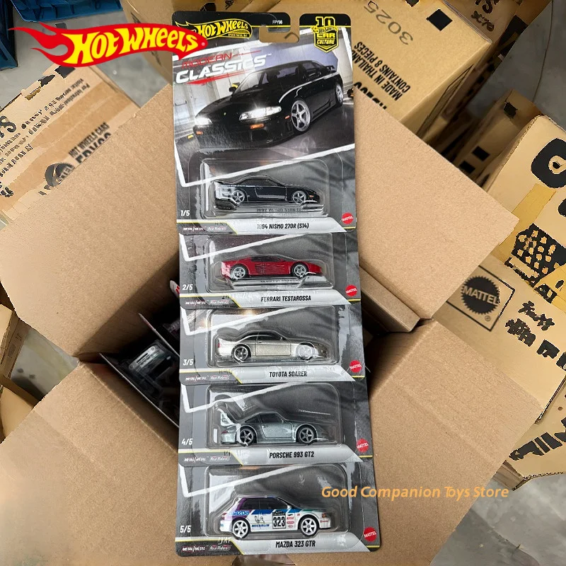 

In Stock Hot Wheels 1/64 Car Culture FPY86 Modern Classic FERRARI TESTAROSSA PORSCHE993 GT2 Diecast Vehicle Alloy Collection Car