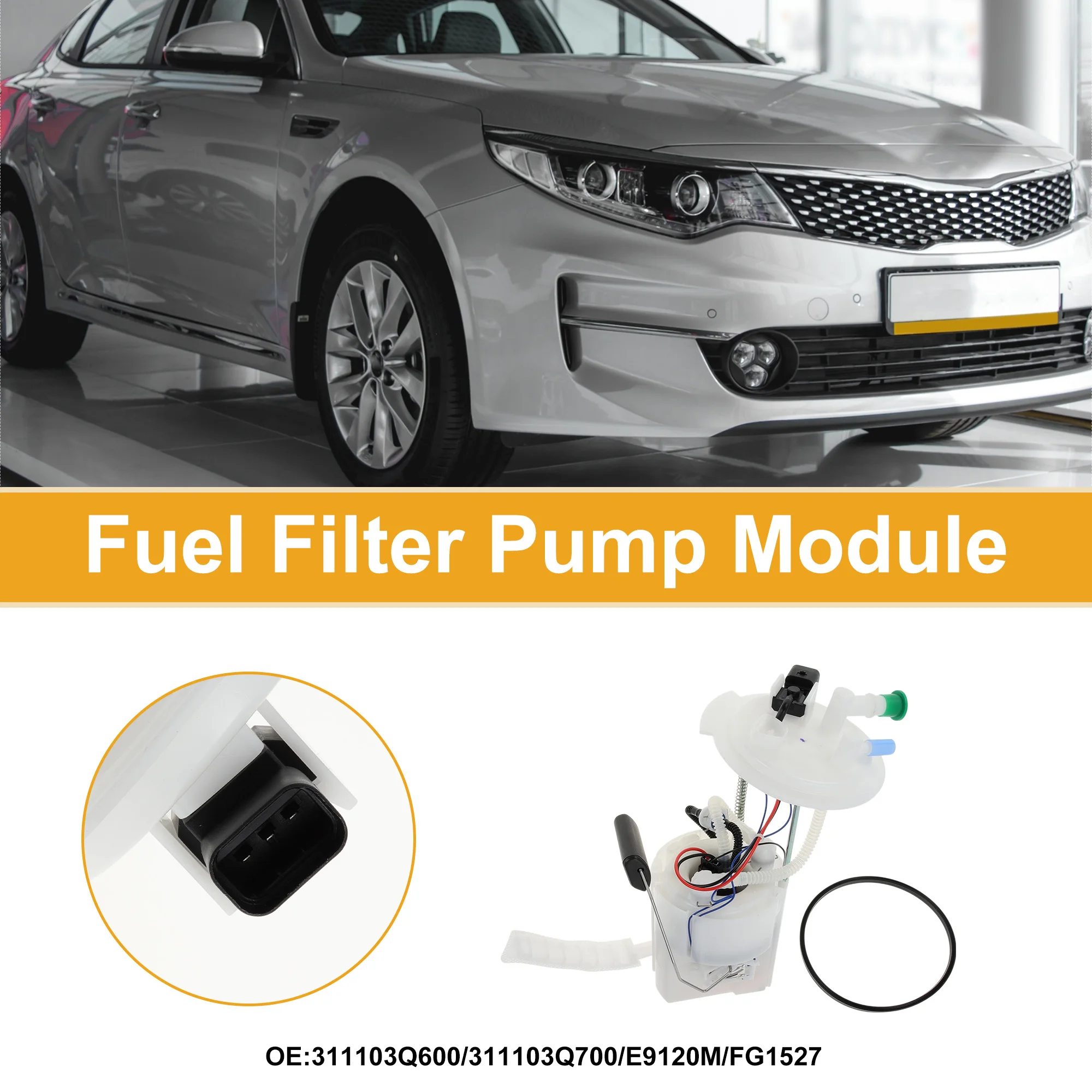 

X Autohaux Electric Fuel Pump Assembly for Kia Optima 12-15 for Hyundai Sonata 11-14 Fuel Filter Pump Module No.311103Q600