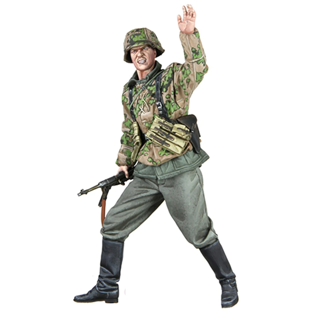 

1/16 WWII Infantry MP40 Gunner, Resin Model figure soldier, GK, Military themes, Unassembled and unpainted kit