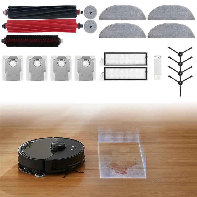 ABUS-สําหรับ Roborock S8 Maxv Ultra เครื่องดูดฝุ่นหุ่นยนต์หลักแปรงด้านข้างตัวกรอง Hepa Mop ผ้าฝุ่นเปลี่ยนชิ้นส่วน