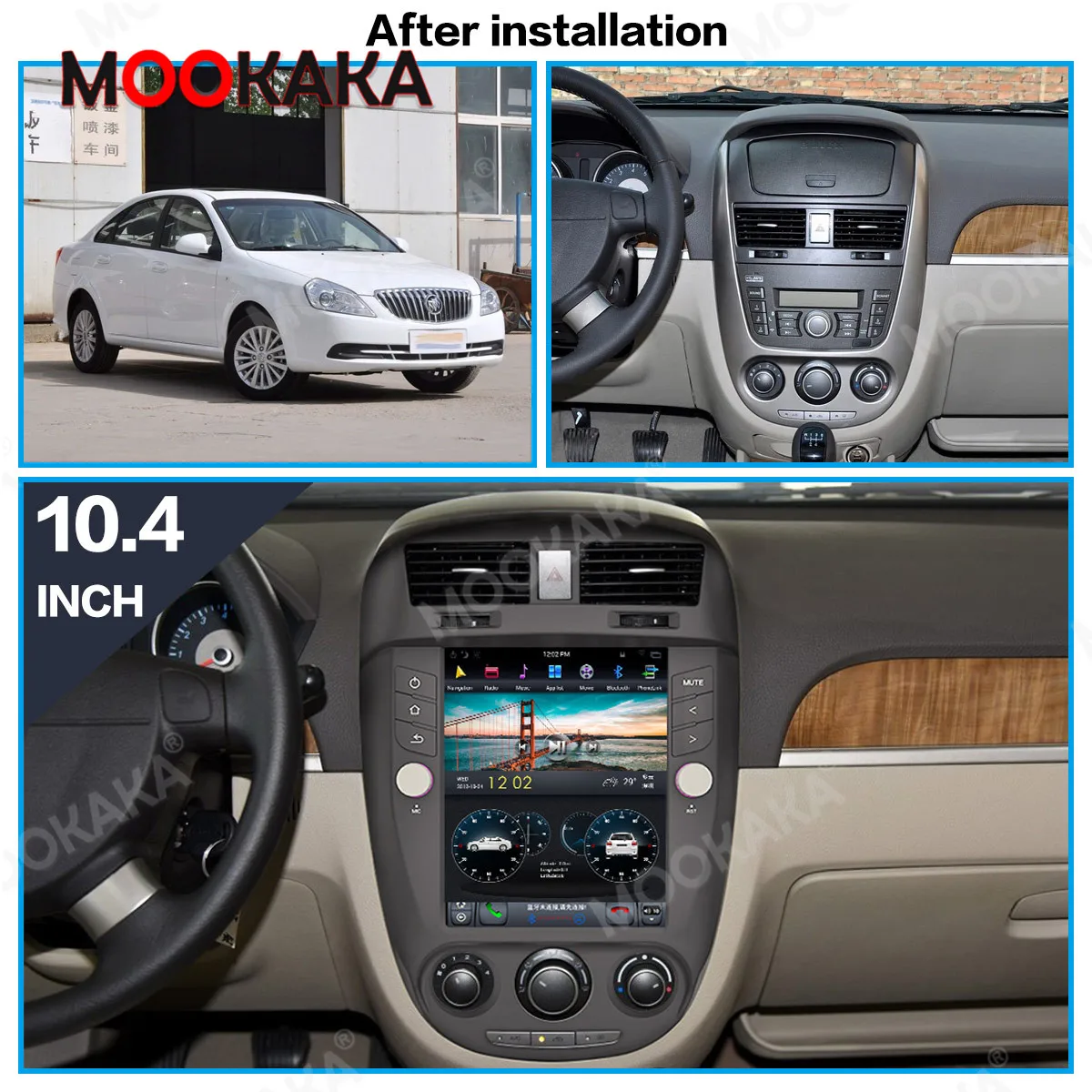 Android 11 For Buick Excelle 2008-2015 HI-car Car Player GPS Navigation Audio Radio Voice control PX6/G6 128GB 4GLET 8core