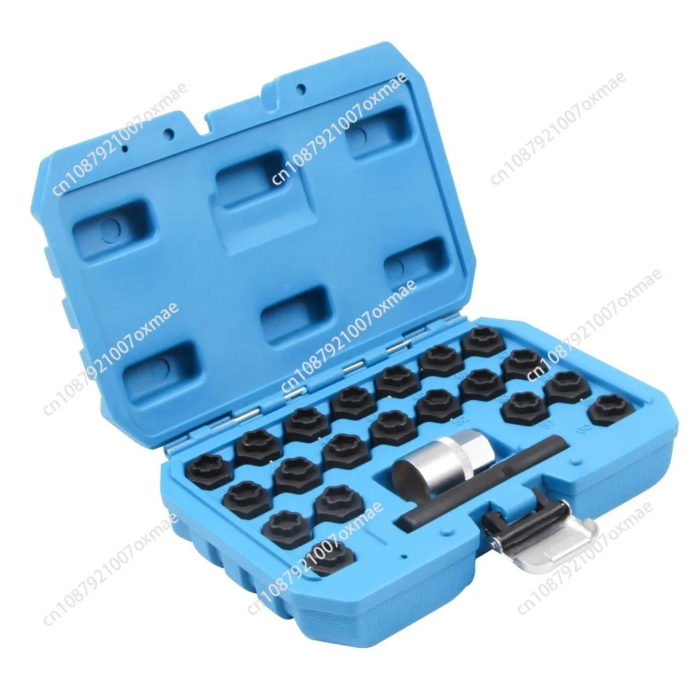 22PCS Wheel Lock Lug Nut Key Anti-theft Tool Socket Remover Set Kit For Audi