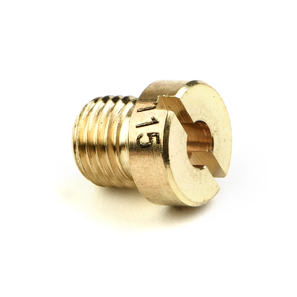 15pcs Main Jet 60-130 M6 For 12mm-17.5mm Dellorto Carburetors Main Jet Mikuni For Dellorto PHNL/ PHVA/ PHBH/ PHBN/ PHVB/ PHBG