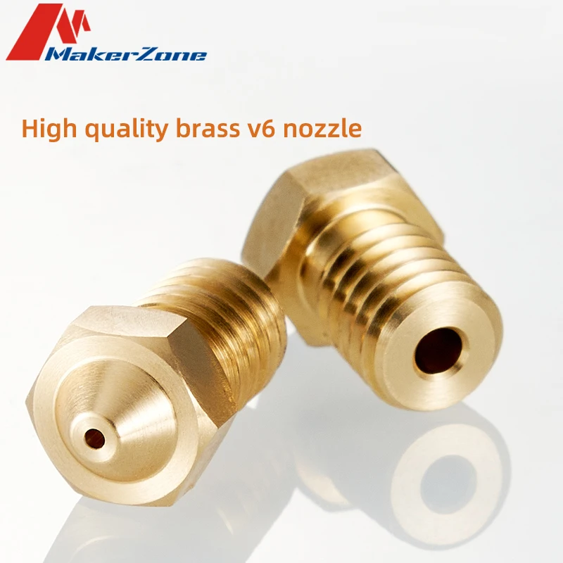 Compatible With E3D V6 V5 Nozzle Brass High Quality M6 Threaded 1.75MM 3D Printer Parts 0.2/0.25/ Extruder For V6 Hotend J-Head