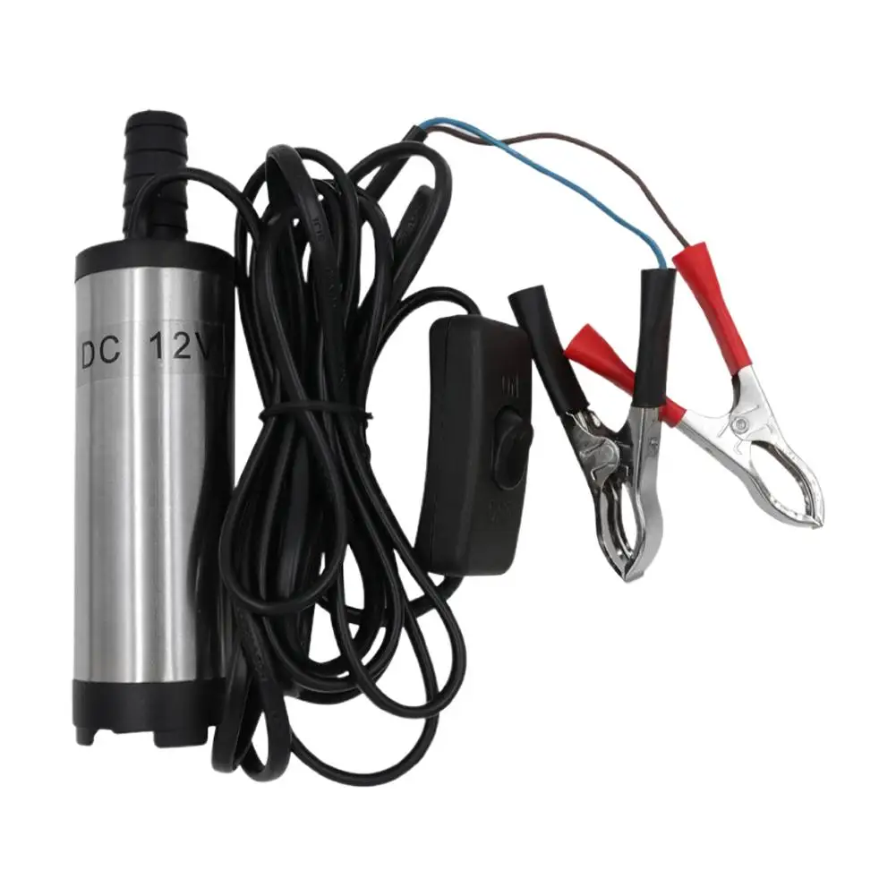 12V DC Tauchpumpe, Tragbare Diesel-Kraftstoff-Wasser-Öl-Pumpe mit Krokodilklemmen, Ein/Aus-Schalter, für Auto LKW Boot – Detail 17