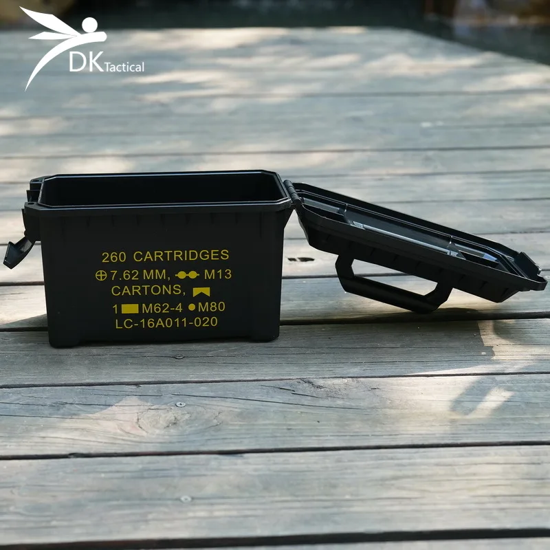 Outdoors Rifle Ammo Box Airsoft 5.56/7.62 Ammunition Storage Box Tactical Dustproof-Waterproof Strength Protect Box