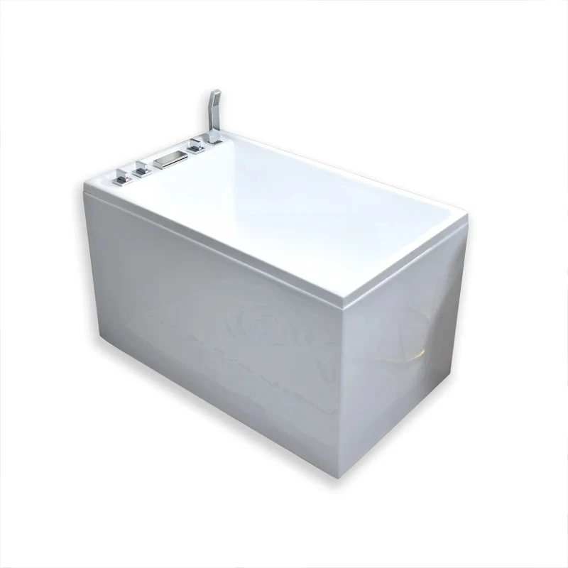 Japanese-Style Small Apartment Household Bathtub Square Deep Bubble Acrylic Mini Bathtub Independent Integrated home