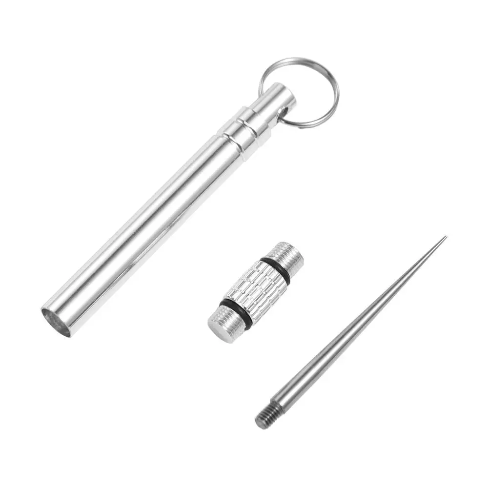 Multi-Purpose Durable Portable Outdoor Camping Tool Fruit Fork Toothpick Metal Toothpick EDC Tool