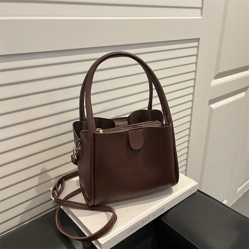 

Текстурированная сумка-мешок на осень-зиму 202, винтажная женская сумка через плечо, модная пригородная сумка через плечо, минималистичный день-ночь