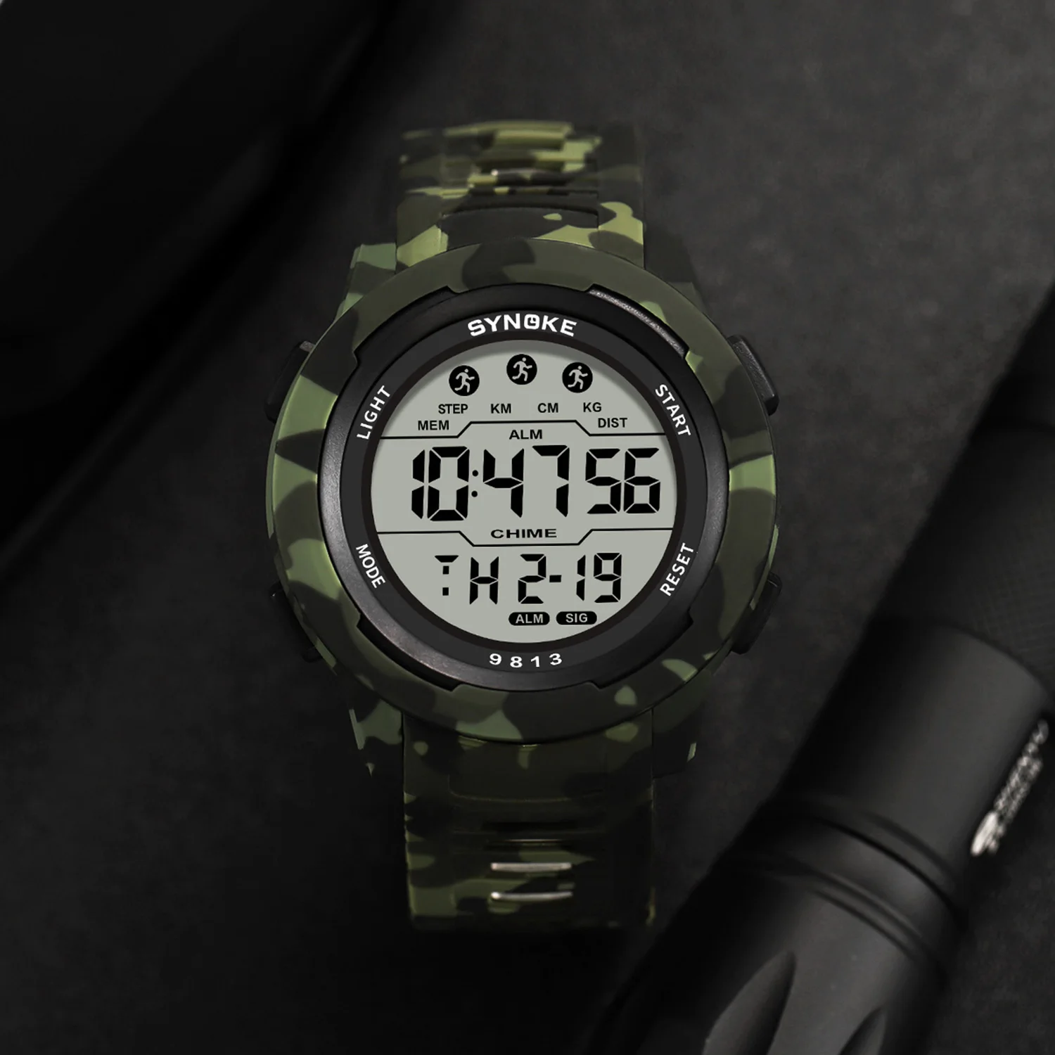 Digital Watch For Men Outdoor Military Fashion Retro Men Watch Sports Waterproof Men Watch Multifunctional Luminous Synoke