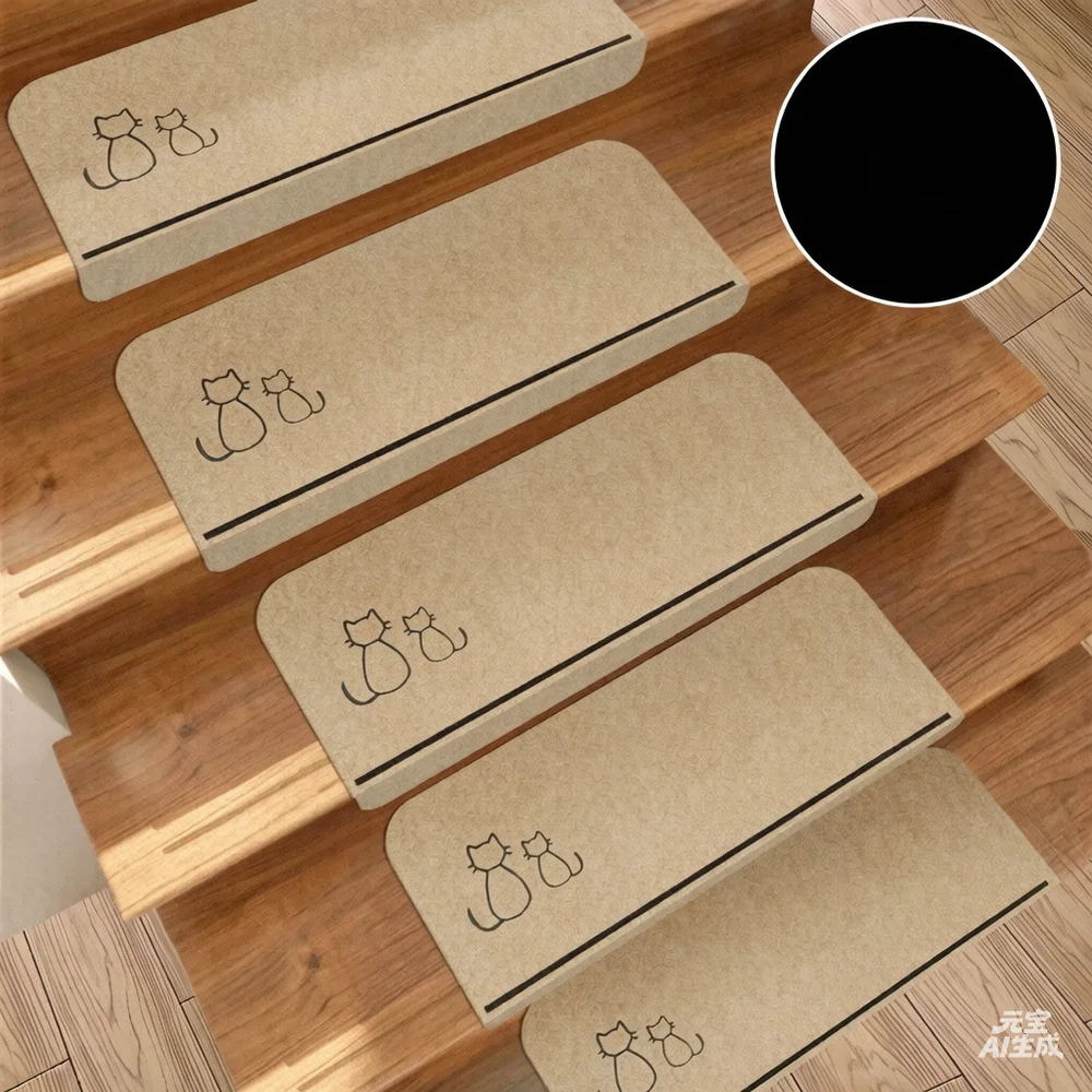 Almohadillas adhesivas de PVC para escaleras, sin necesidad de pegamento, resistentes a la suciedad y al deslizamiento, ideales para niños, personas mayores y como elemento decorativo para mascotas.
