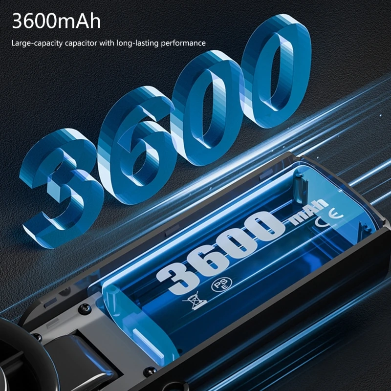 مروحة صغيرة قابلة للطي 190 جرام خفيفة الوزن تتضمن شحن متوافق مع حبل USB C #5