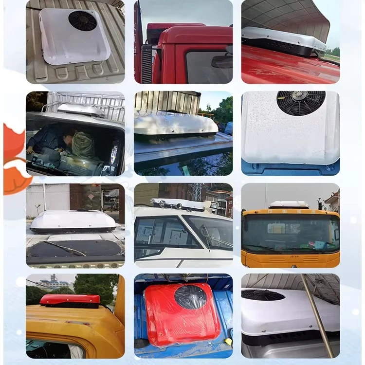 مكيف هواء مبرد R-134a عالي الجودة لمبرد وقوف السيارات 12 فولت 24 فولت لشاحنات القوافل والسيارات الكهربائية