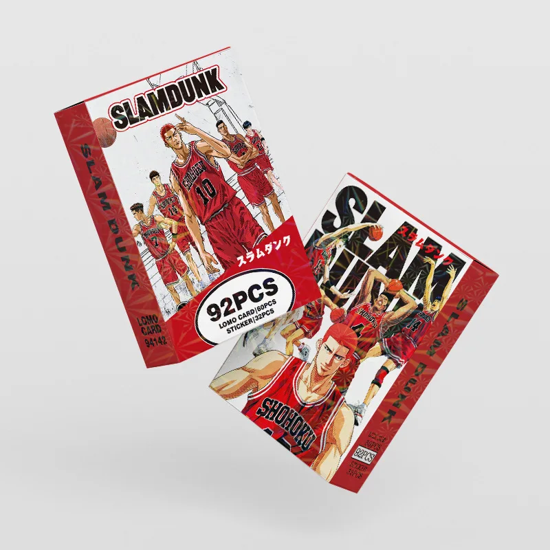 

92pcs SLAM DUNKs Japanese Anime Lomo Card Small Card Games with Postcards Message Photo Collection Toy Kids Birthday Gift