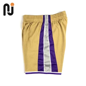 M & N-NBA-Basketball-Shorts für Erwachsene und Kinder, Unisex, Retro, Loose Hosen, Gelb ,,, Psycho 8 Hauptverkaufs -Sakrament -Könige Basketball - №8