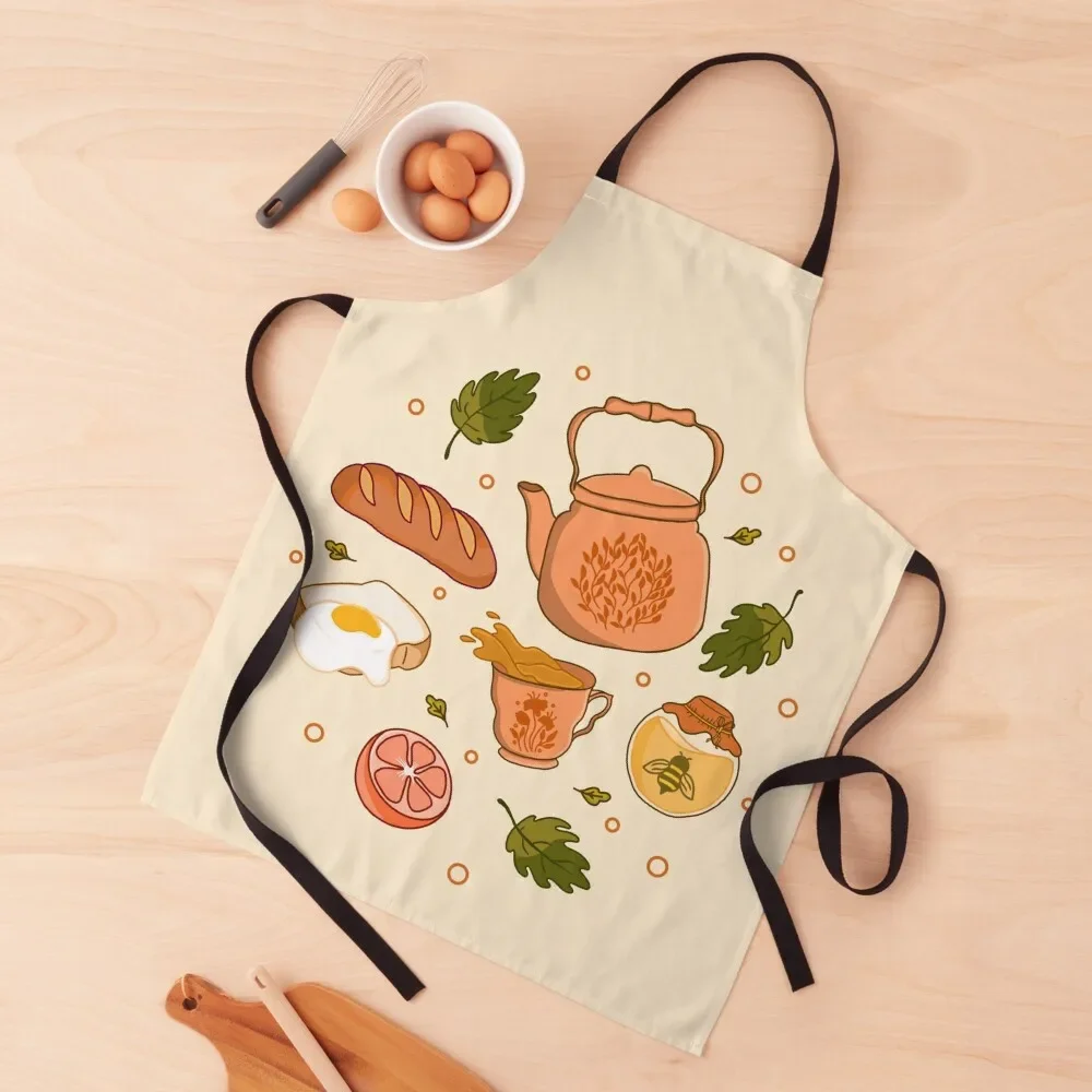 Enjoy Teatime Apron For Nail Stylist barber uniform Novelties Kitchen And Home Apron