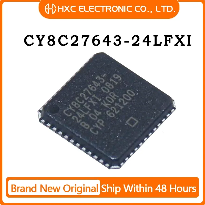 1PCS/5PCS/10PCS/50PCS CY8C27643-24LFXI IC MCU 8BIT 16KB FLASH 48QFN Brand New Original IC Chip