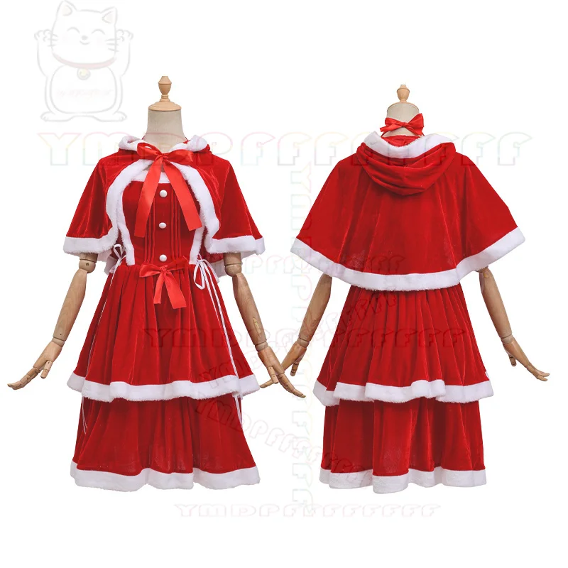 Nuevo vestido Medieval de Navidad, vestido de fiesta con tema de Navidad, falda navideña de invierno, conjunto de Cosplay puesta en escena