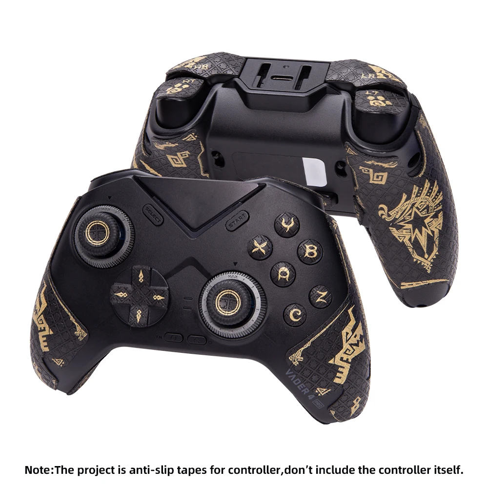 

FINALORD Controller Grip Tape For Flydigi Vader 4 Pro / Vader 3 Pro Wireless Gaming Handle,Buttons,Non-Slip Tape(Gold)