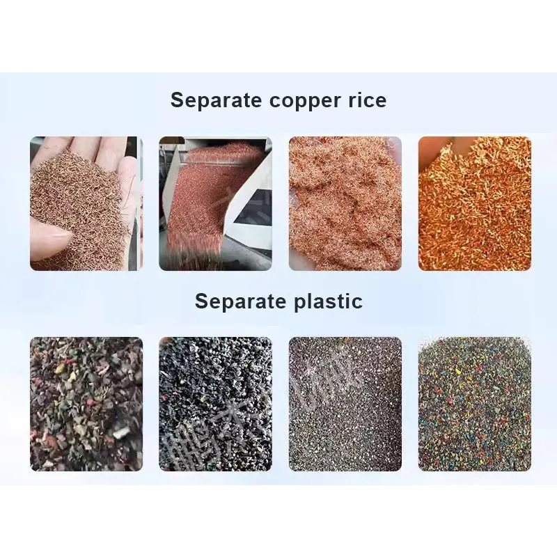 Scrap Cable Recycling Machine Copper Granulator High Efficiency Copper Rice Machine For Crushing