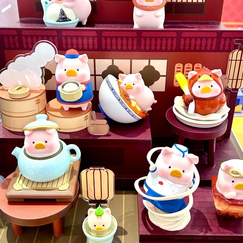 

Серия Lulu Pig Small Shop, слепая коробка, флокированная консервированная аниме-фигурка, модный орнамент, игрушка для детей, загадочный подарок, коллекционная фигурка