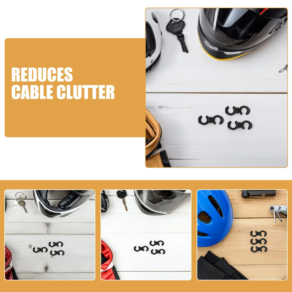 50 قطعة من مشابك كابل الدراجة، مشبك الاحتفاظ لدراجات الطرق الجبلية، مادة متينة، سهلة التركيب، تعزز تجربة ركوب الخيل