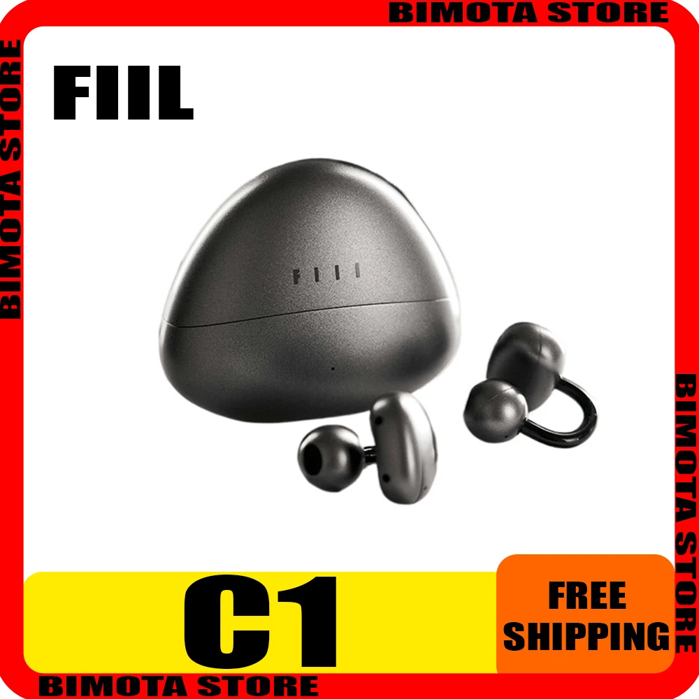 

FIIL C1Настоящие беспроводные Bluetooth-наушники в стиле зажима Bluetooth 5.4, спортивные наушники для открытого бега с воздушной проводимостью