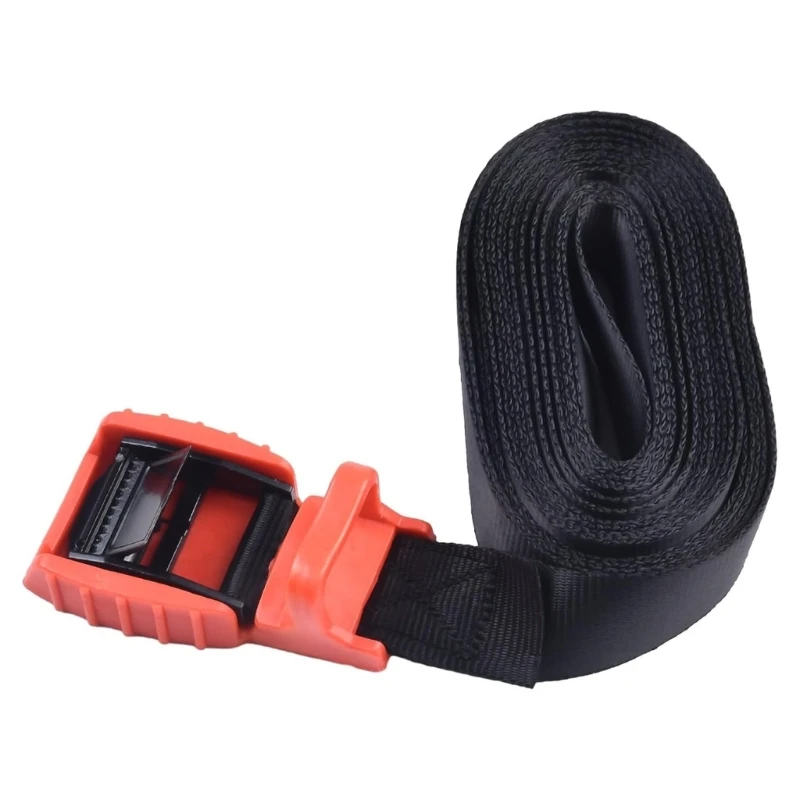 Adjustable Tie-Down Belts for Outdoor Recreation Gear, Flat Fabric Belts with Thread-and-Pull Fasteners for Transport 69HD