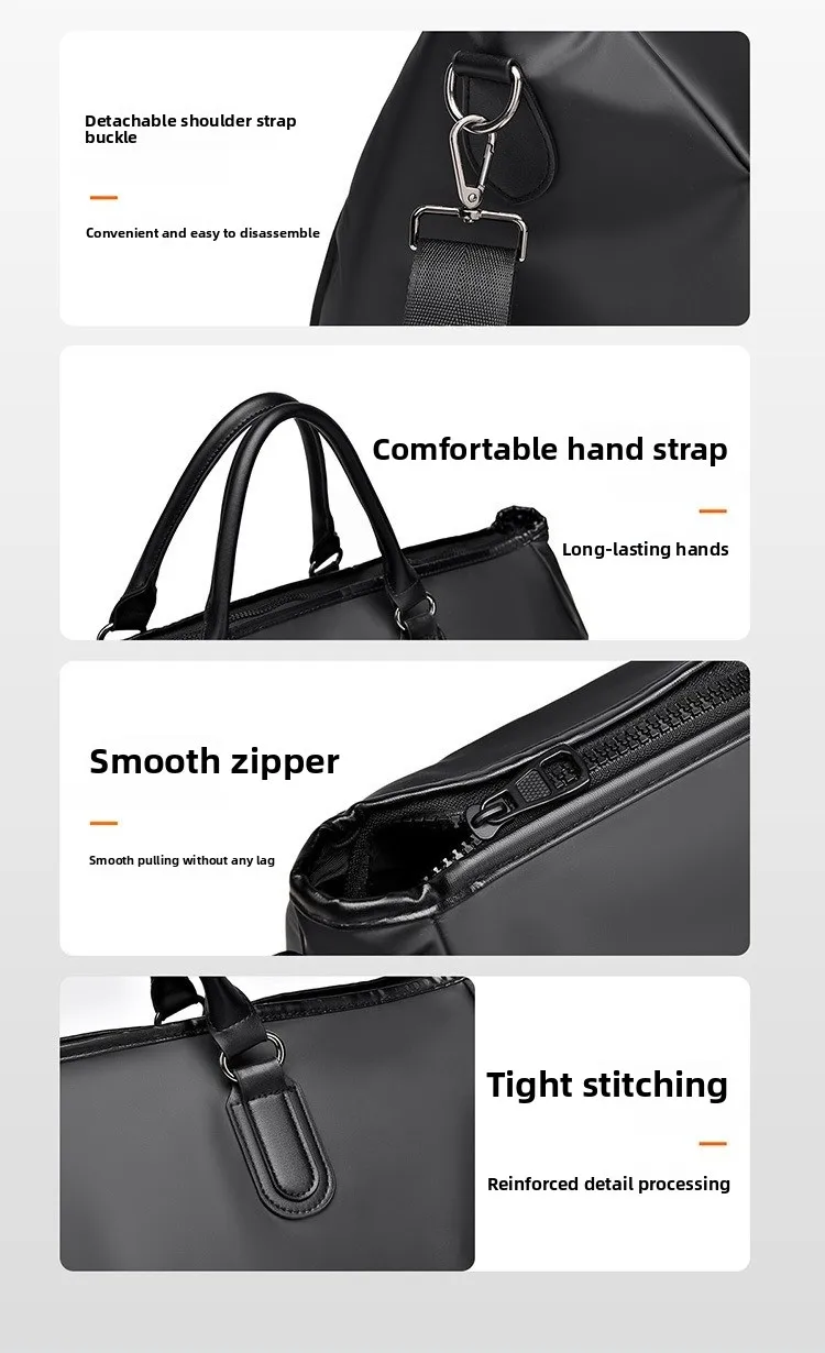 New Fashionable Large-capacity Handbag, Casual Travel Single-shoulder Bag, Multi-functional Waterproof Sports and Fitness Bag