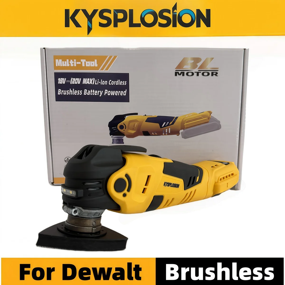 For Dewalt 20V Battery Pin Electric Goddess Brushless Oscillating Multi Tool Electric Saw Trimmer Shovel Cutting Machine