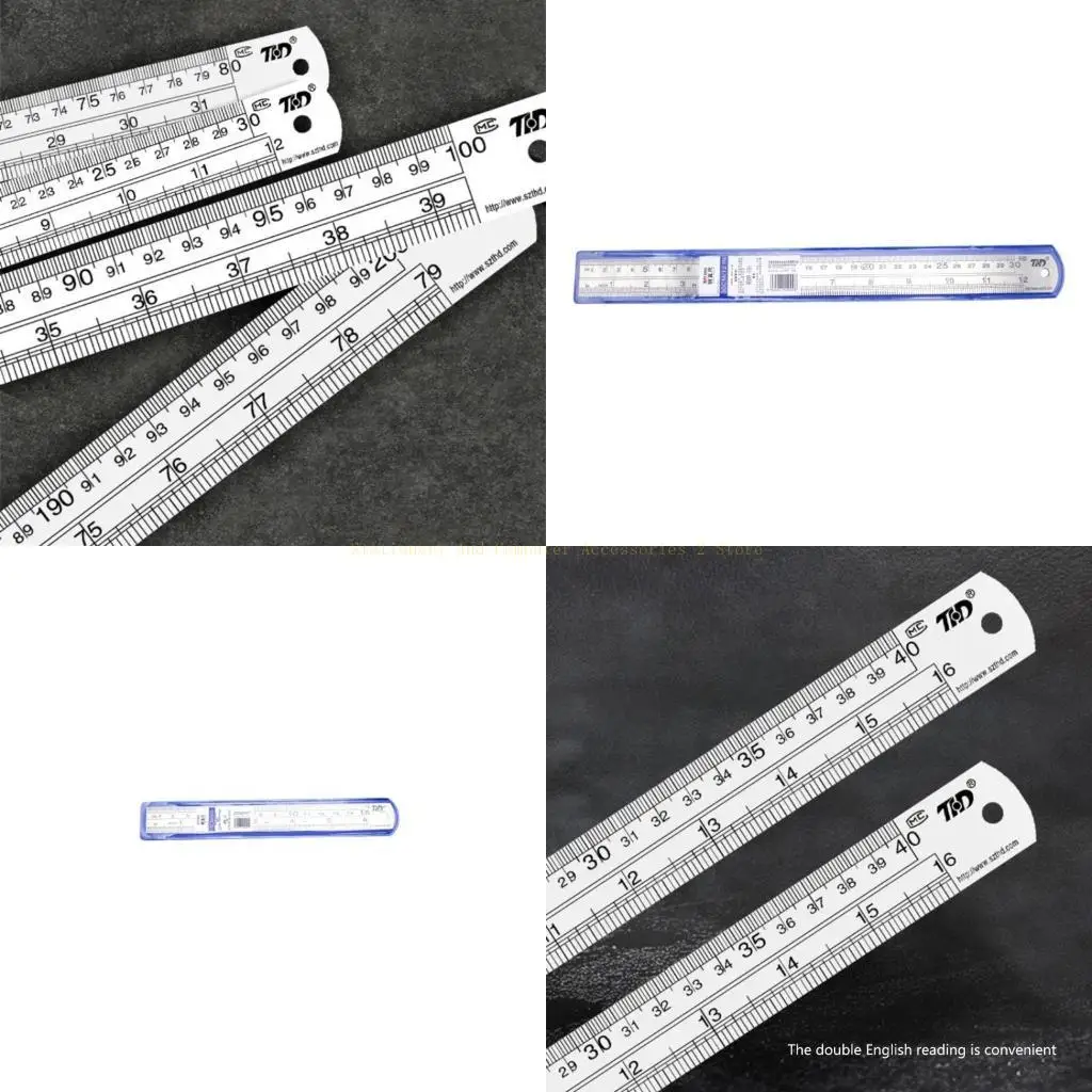 Metall gerade Kantenlineer Edelstahl Lineal 6 Zoll/8 Zoll/12 -Zoll -Lineal