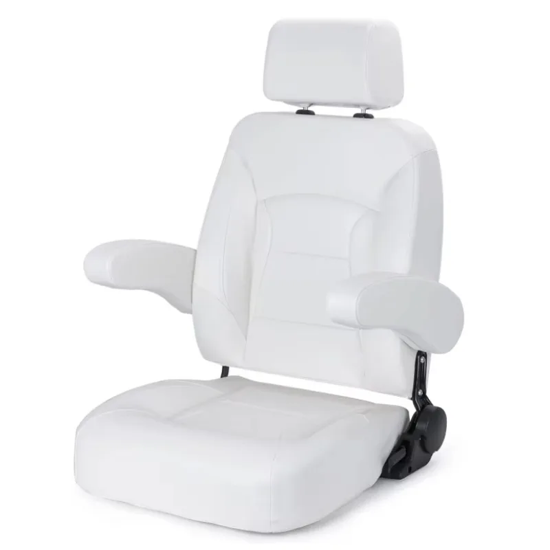 

Premium Reclining Pontoon High Back & Low Back Captain's Chair Boat Bucket Seat with Removable Armrest