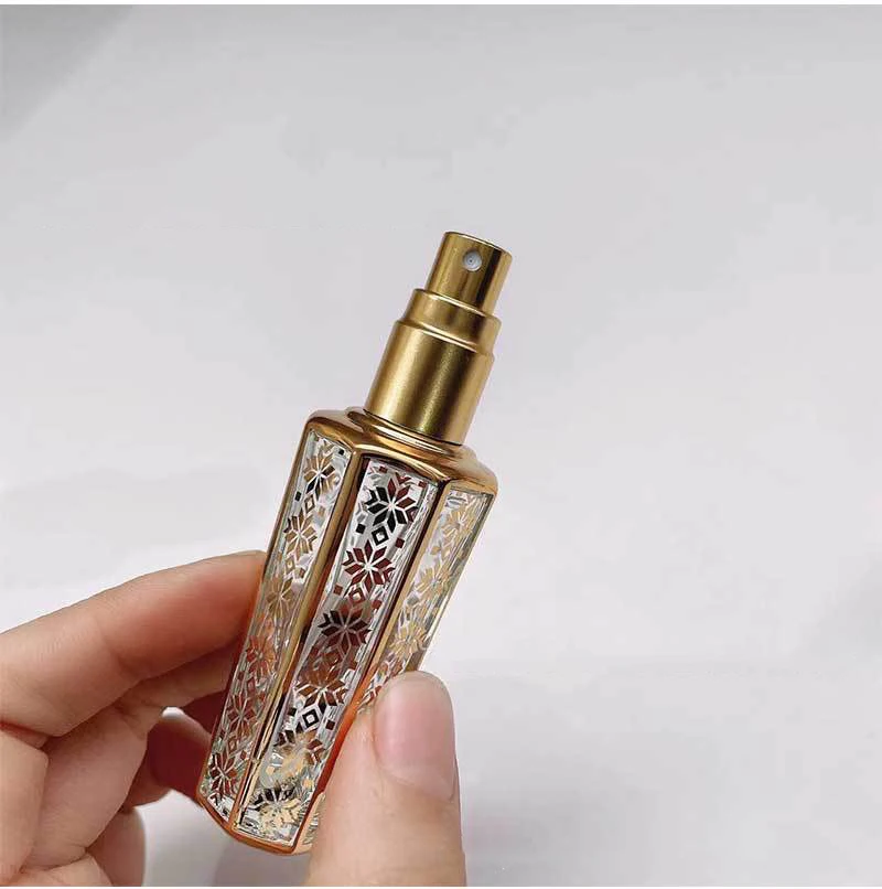 Garrafa de perfume recarregável mini vidro portátil, Spray dispensador vazio, frascos de amostra atomizador, recipientes cosméticos para viagens, 15ml