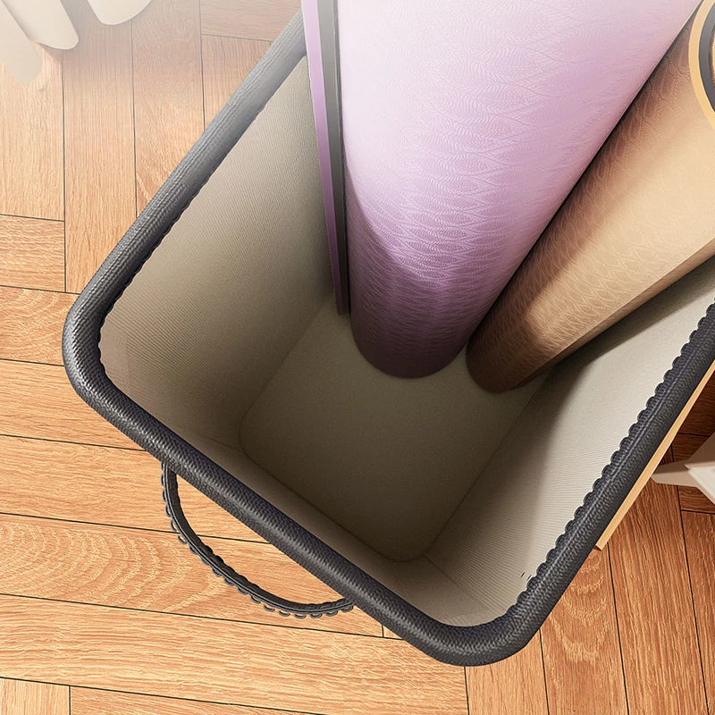 Foldable Oxford Cloth Storage Basket Large Capacity Yoga Mat Sports Fitness Equipment Organizer Household Laundry Basket