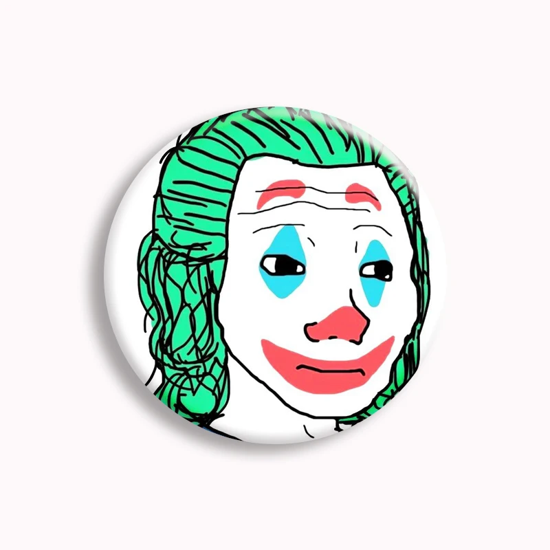 Wojak Soyjak Its Over Funny Meme Soft Button Pin, Broche Souriante, Danemark ge Amusant, Accessoires de Décoration de Sac, Cadeaux d'Amis