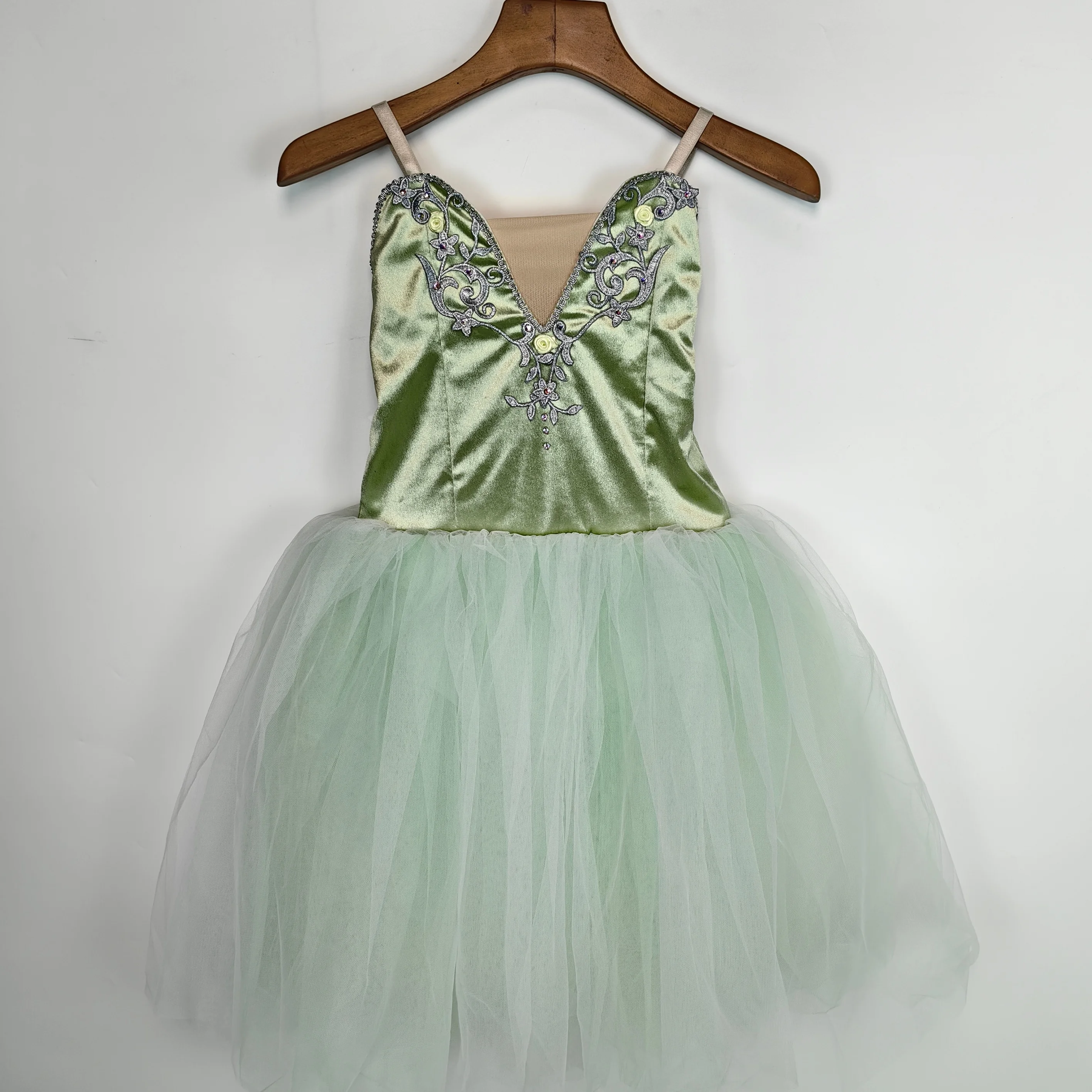 

Green Ballet Dress Girls Adult Women Kids Long Ballet Swan Lake Ballet Costume Ballerina Performance Dance Outfit Ballerina