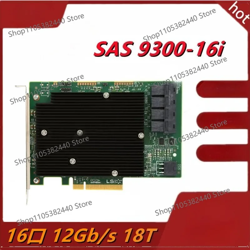 New LSI 9300-16i SAS 3.0 12Gb/s PCIe 3.0 x8 HBA IT Mode, 16-Port Internal Host Bus Adapter for NAS TrueNAS