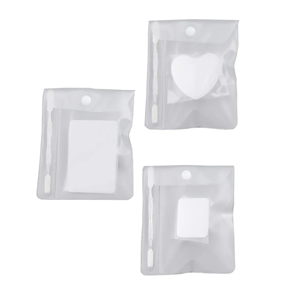 

3 Sets Ring Palette Nail Makeup Artist Tool Manicure The Women Mixing Supplies
