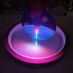 Euler disc with luminous Euler coin rotating disc mechanical decompression luminous boy luminous technology physics toy