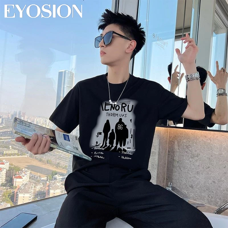 Men\'s T-shirt Vintage Short Sleeve Shirt Graphic T Shirt Summer Hip Hop Streetwear Harajuku Clothes Loose Tee Plus Size 5XL