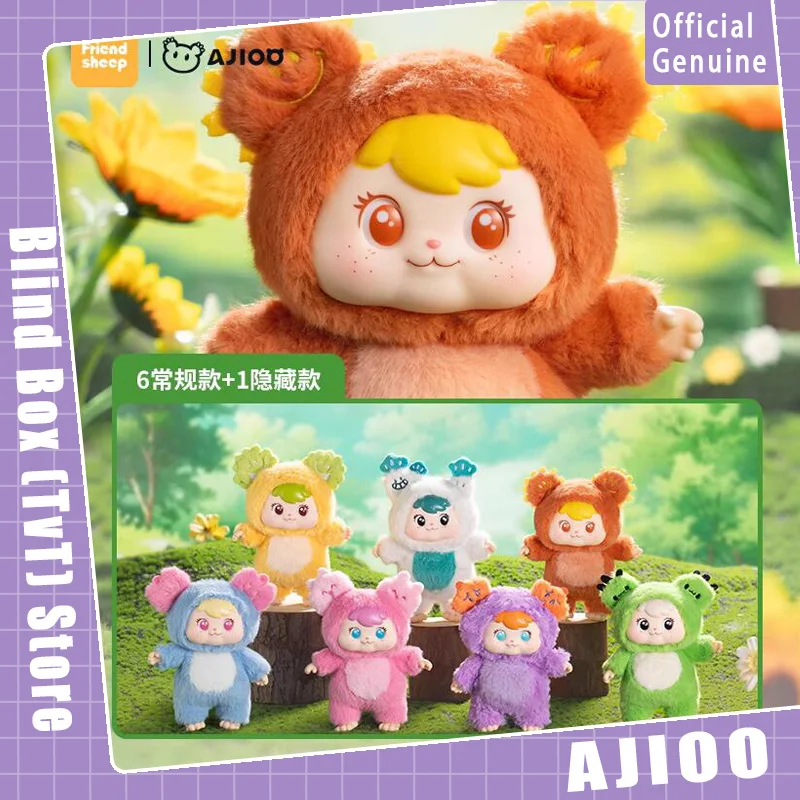 

Genuine Ajioo Plant Spirit Series Blind Box Anime Doll Mystery Box Cute Sheep Action Figure Surprise Bag Pendant Toy Gift