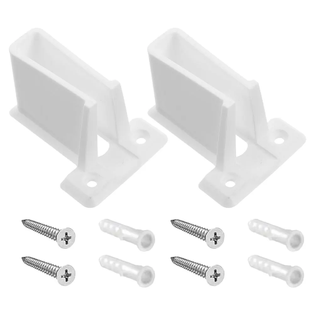 

2pcs Rv Accessories Window Rod Support Bracket Plastic Curtain Fixing Device For Rv Curtains Sunshades No-Drill Installation