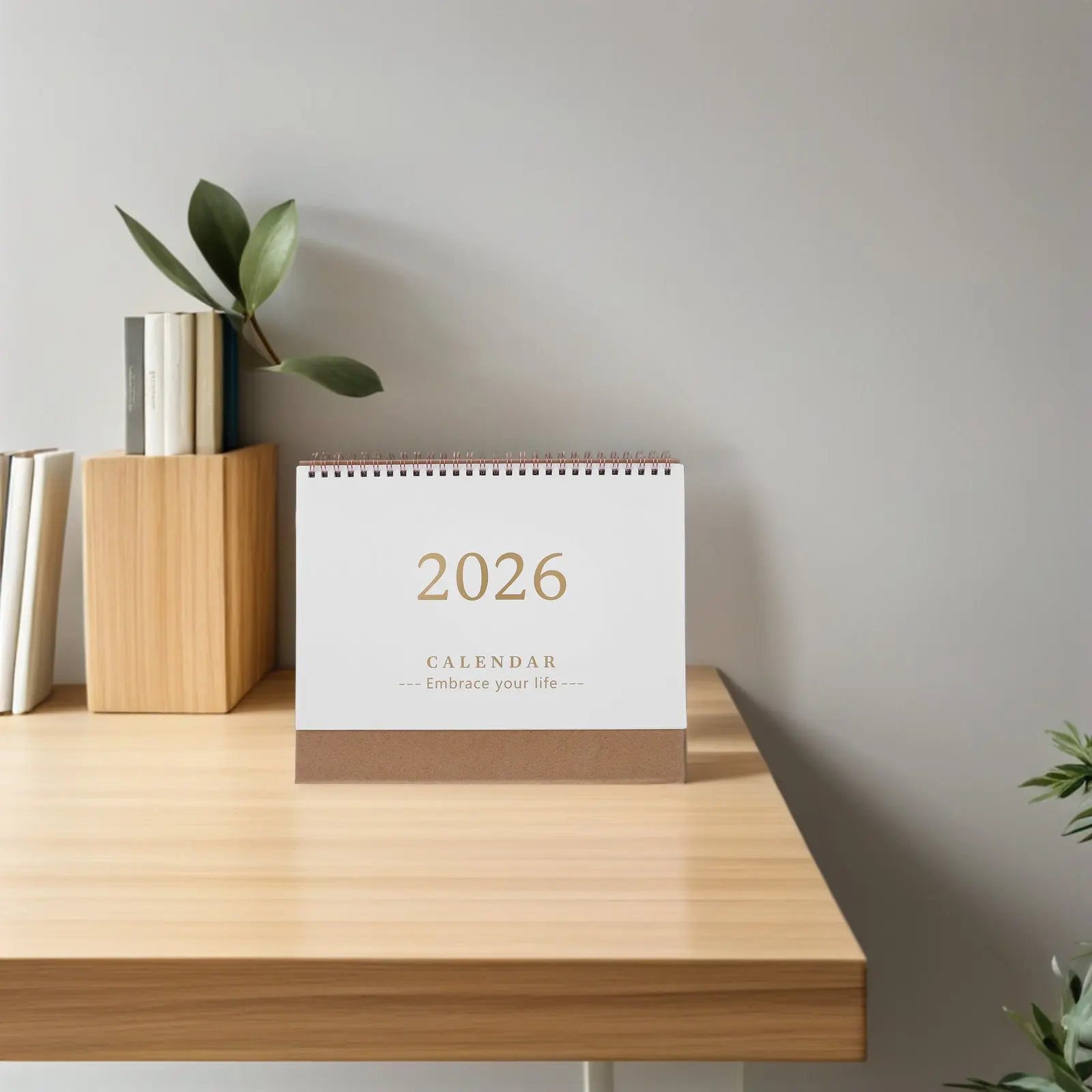 

Purple Desk Calendar 2026 Full Year Coil Binding Flip Table Daily Planner Agenda Organizer Office School New Year Calendar